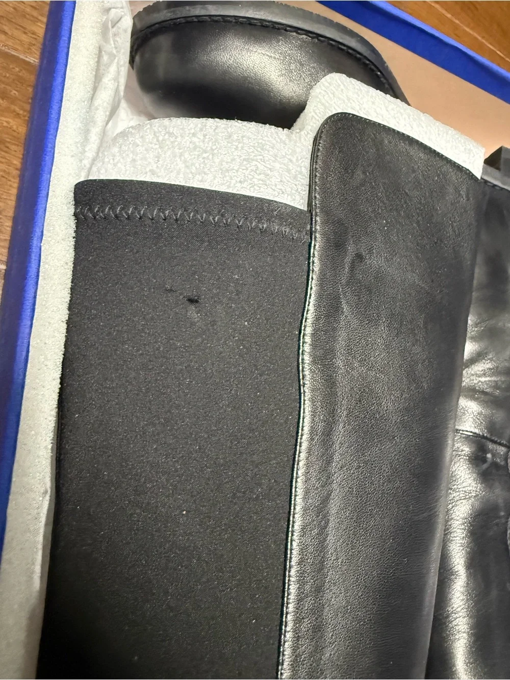 NEW Stuart Weitzman Black Over-the-Knee Stretch Leather Boots
